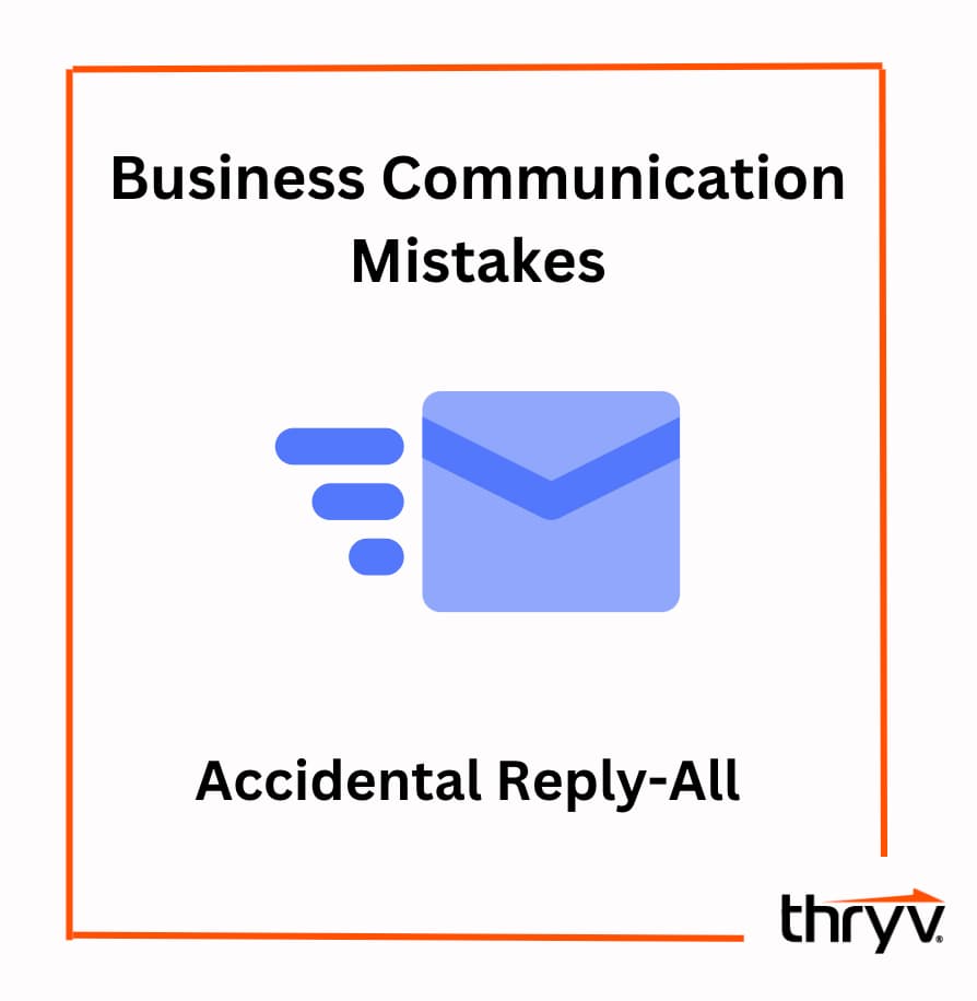 business communication mistake example